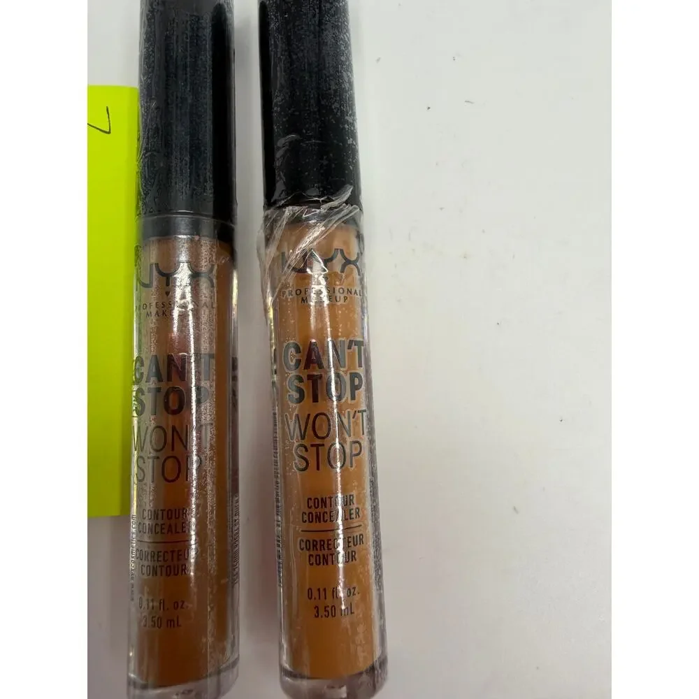 NYX Can't Stop Won't Stop Contour Concealer Lot 2 Mahogany CSWSCC16 Mocha 19